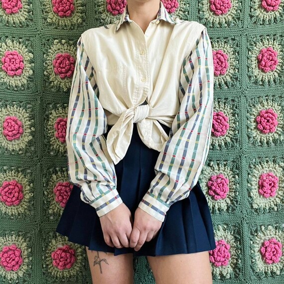 1980s Patterned Button Down Shirt - image 7