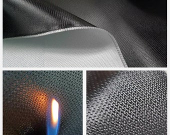 A-Grade Fireproof Silicone Fiberglass Fabric - Heat Resistant Mat for Barbecue & Smoke Blocking, Durable and Wear-Resistant