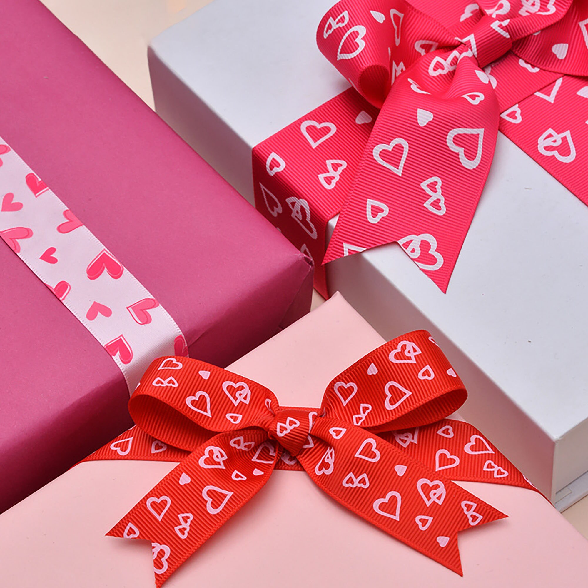 Romantic Love Ribbed Ribbon Diy Gift Packaging Accessories Etsy UK