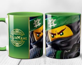 Personalized mug with a picture, inspired by the Ninja Style | v-01a