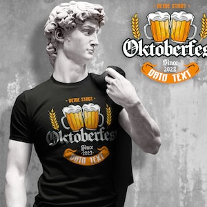 Camiseta Oktoberfest personalizada con nombre o texto.
