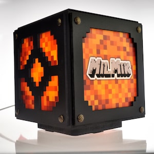 Personalised Handcrafted Lamp for crafting fans | Geek Gadget inspired by videogame | Gift Idea Kids Birthday