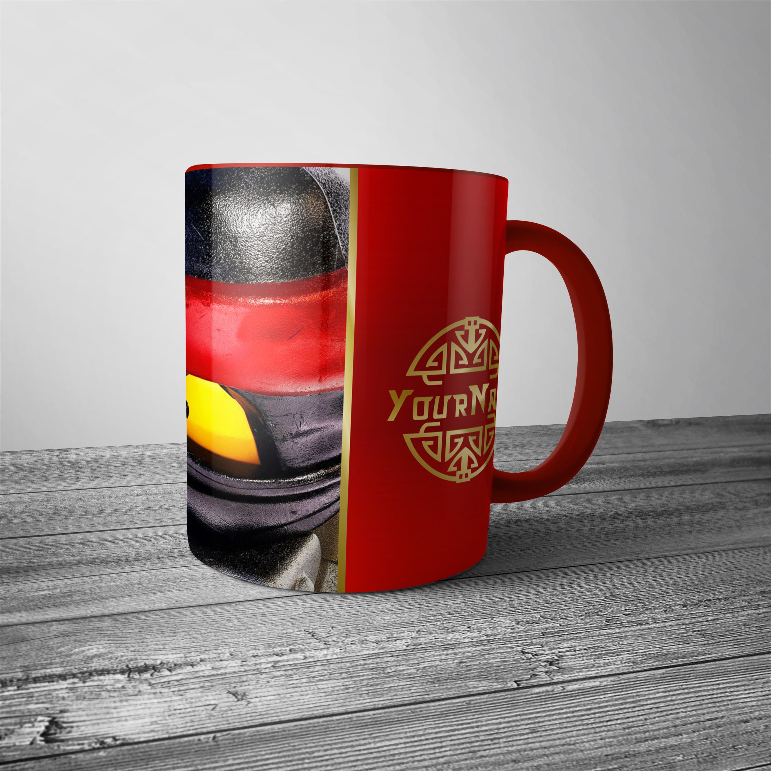 Mug Personnalisé Pour Les Fans de Ninja | Personnalisez La Tasse Jeu avec Couleur à L'intérieur. V.0