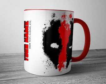 Personalisierte Tasse inspiriert by Deadpool | Perfektes Geschenk zu Weihnachten oder Geburtstag | v.01