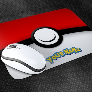 Mauspad Personnalisiert mit Motiv Pokemon | Geschenk für Spieler | Geek Gadget für Gamer