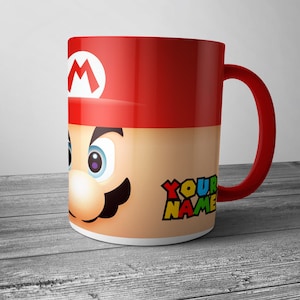 Personalisierte Tasse inspiriert by Mario | Perfektes Geschenk zu Weihnachten oder Geburtstag | v01