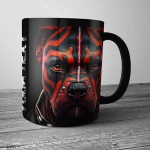 Tazza regalo personalizzata con un pitbull per cani | Un regalo per un amante dei cani