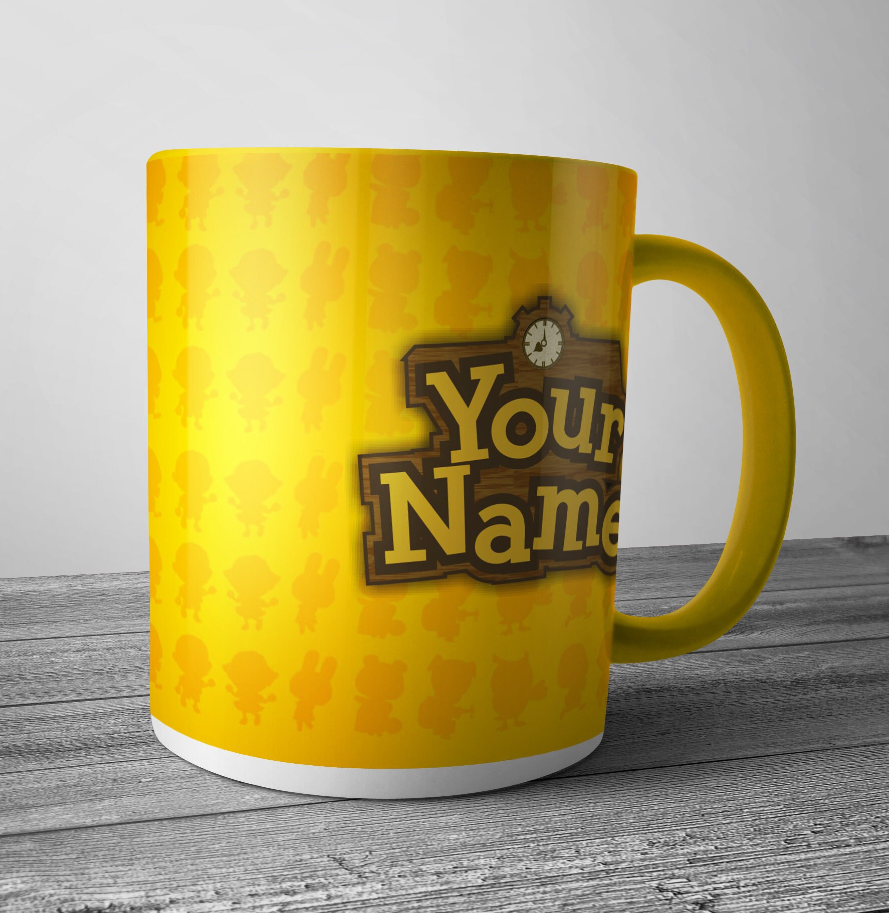 Mug Personnalisé Pour Les Fans de Animal Crosing | Personnalisez La Tasse Jeu avec Couleur à L'intér