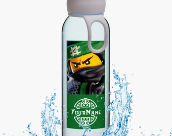 Personalisierte Mepal Trinkflasche für Kindergarten, Kita und die Schule | mit Wunschnamen | Ninja Style Lloyd