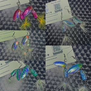 Fishing Lure Earrings That Look Like Fish!