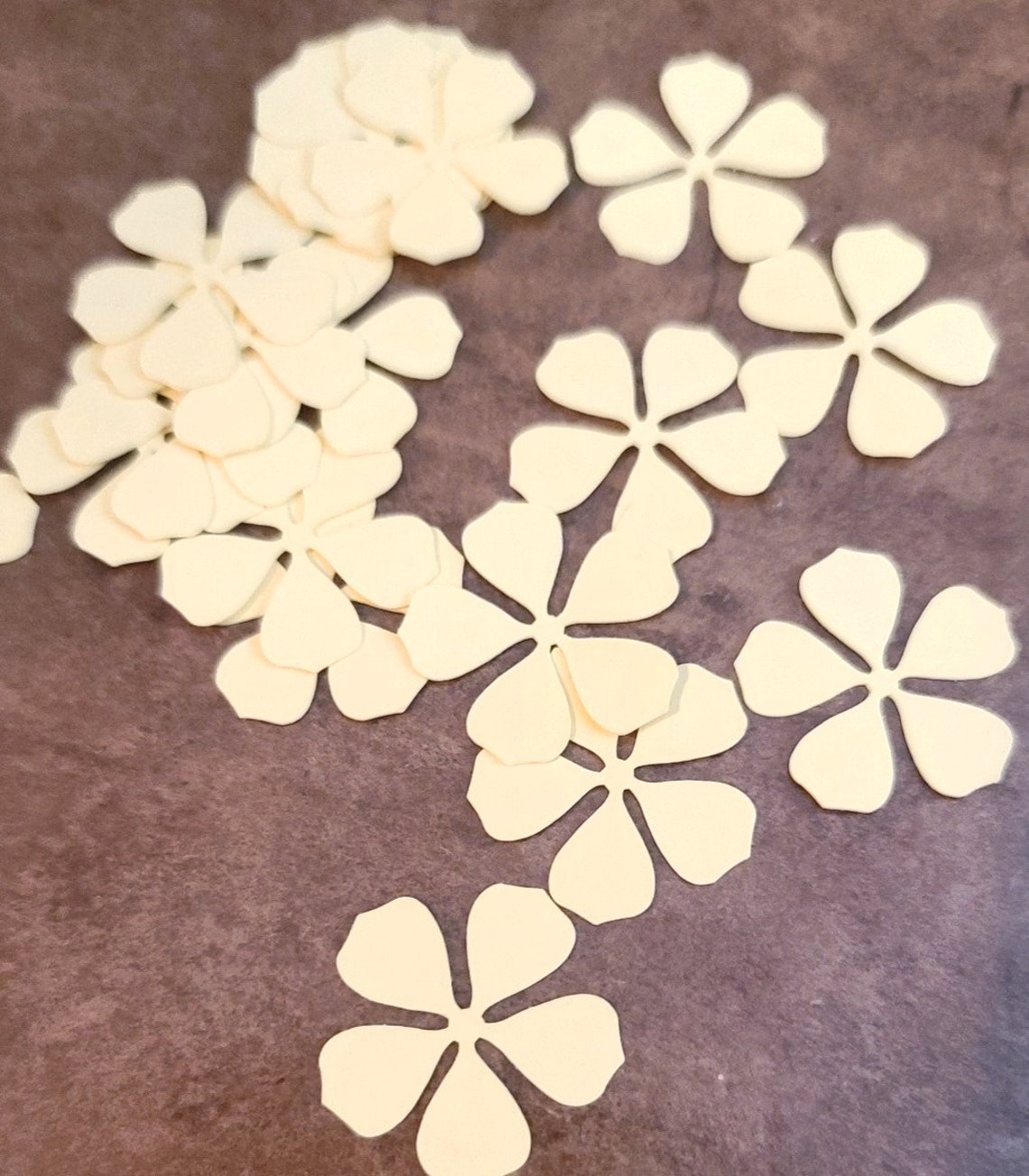 20 Paper Flowers Flower Cut Outs Scrapbook Embellishments | Etsy