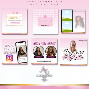 Hairstylist Flyer, Hair flyer, Social Media Flyer, Canva Template, Instant Download, E-Flyer, Instagram Flyer, Bundle Template
