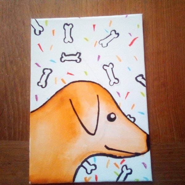 Dog painting/ Custom dog painting/ Hand drawn and painted/ Customisable