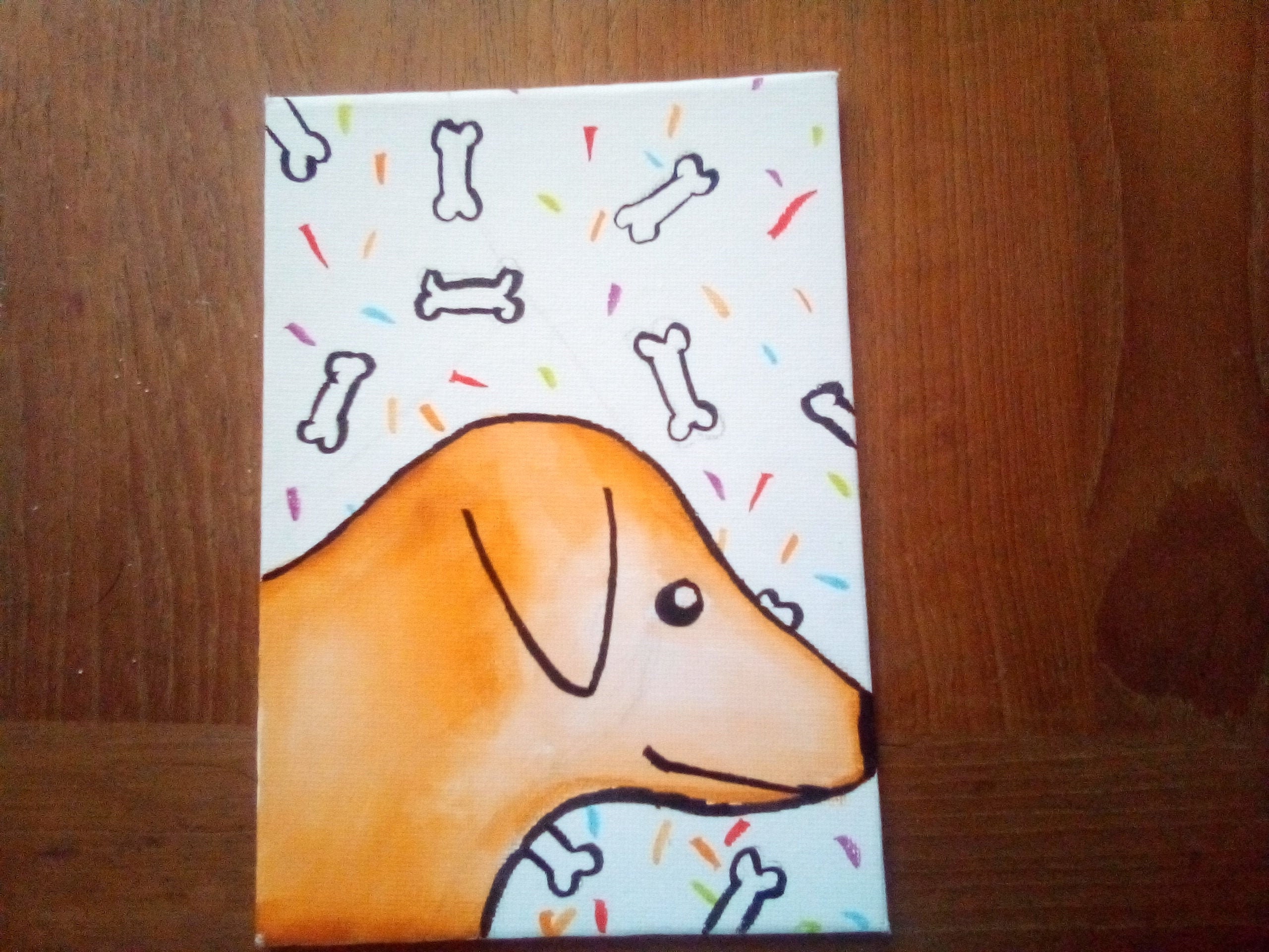 Dog Painting/ Custom Dog Painting/ Hand Drawn and Painted/ Customisable