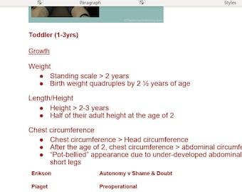 5 document PEDS study guides