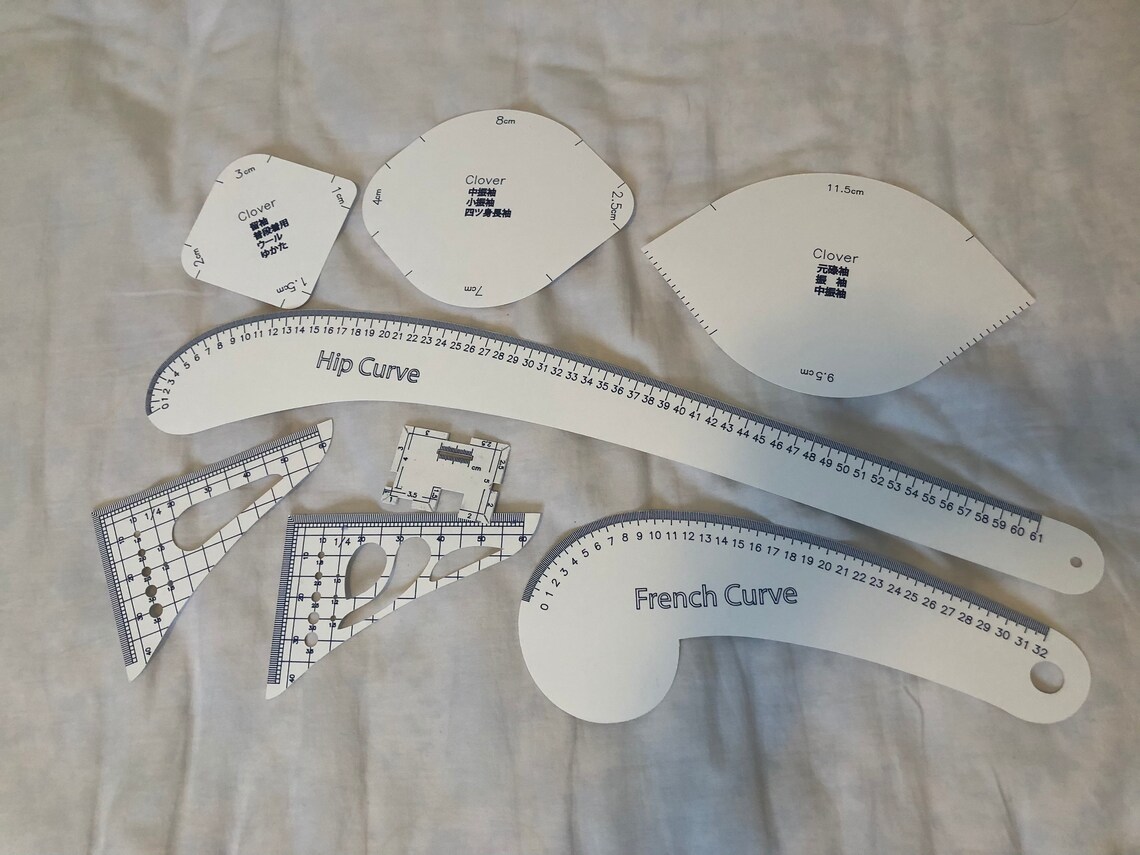 Digital French Curve Ruler for Pattern Making SVG files Etsy