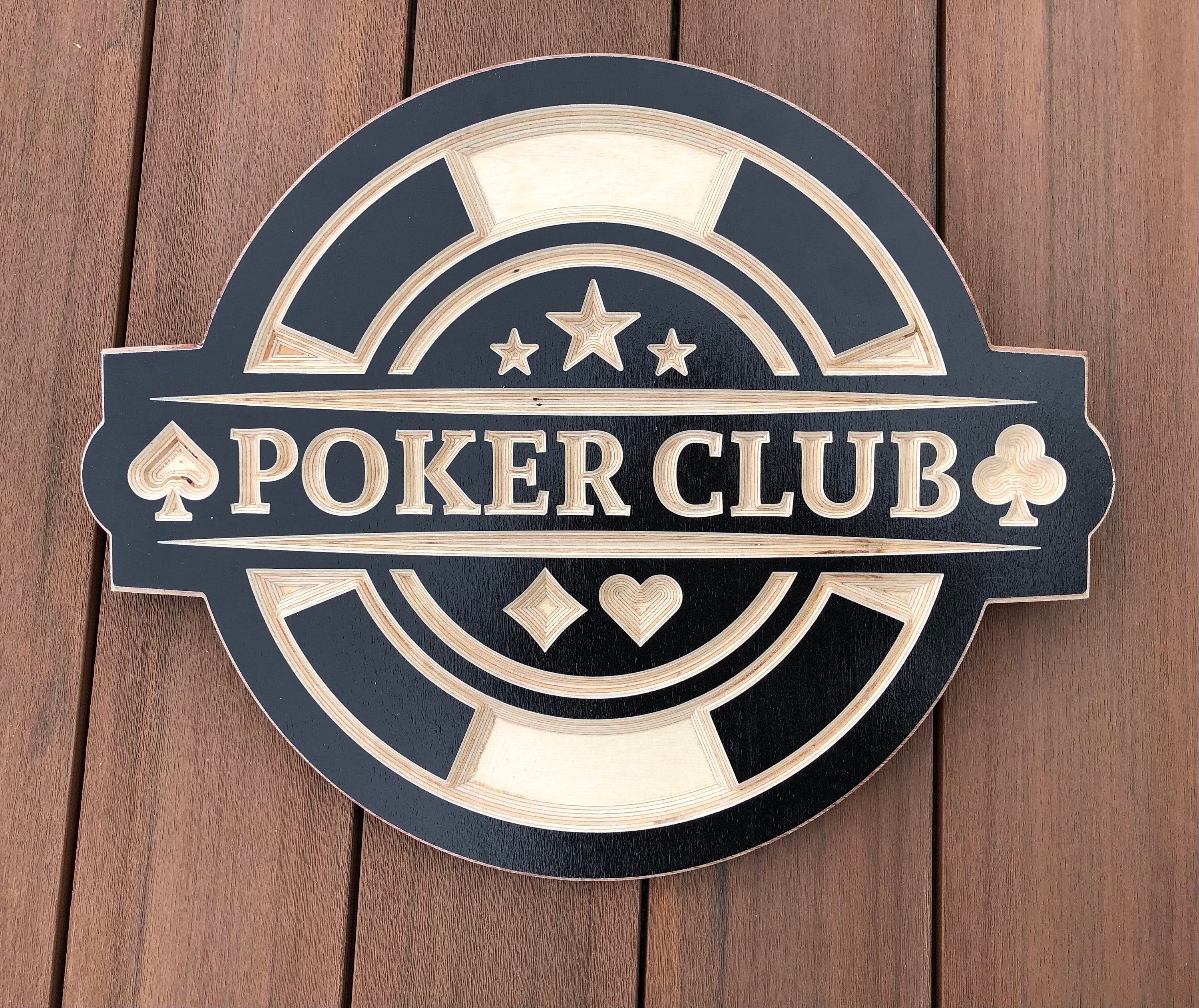 Poker Room Custom Wood Sign Casino Room Sign Family Name Etsy UK