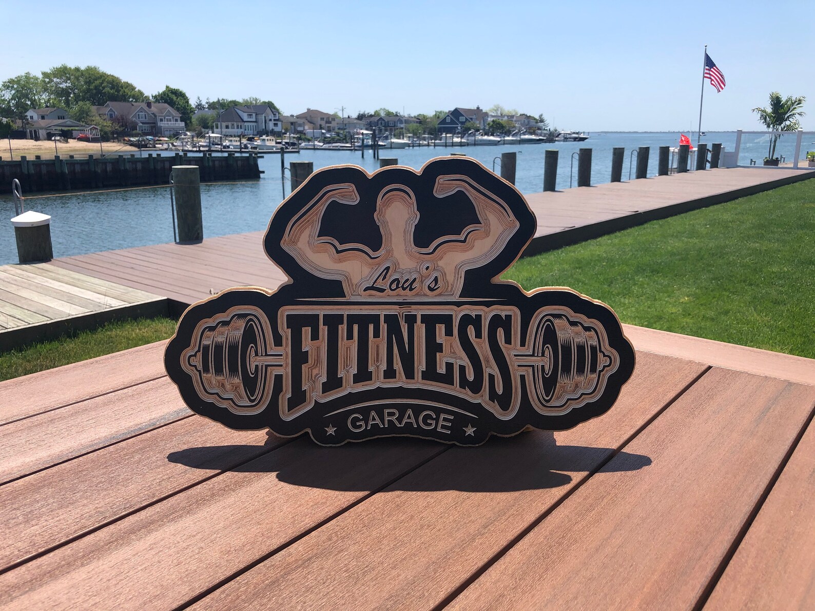 Gym Sign Wood Sign Personalized Gym Sign Workout Room Etsy