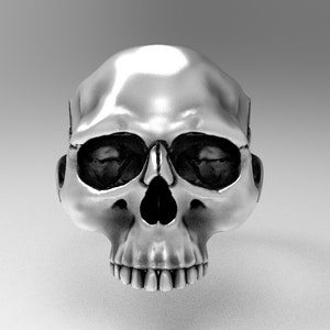 Skull Jawless Ring,Halb Schädel Ring,Motorrad Ring,Silber Skull Ring,Punk Rock, Satanischer Schmuck,Gothic Ring,Liebes Geschenk,Biker Ring