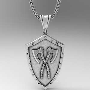 Sterling Silver Viking Axe Necklace: Warrior Talisman
