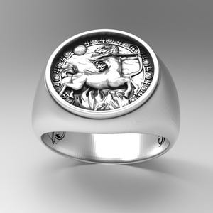 Sagittarius Zodiac Ring 925 Sterling Silver A Detailed and Stylish Souvenir Unisex Zodiac Accessory