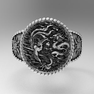 Good And Evil Talisman Ring,925 Sterling Silver,Good & Evil  Sterling silver,handmade ring, Talisman ring,Talisman gift,Christmas gift