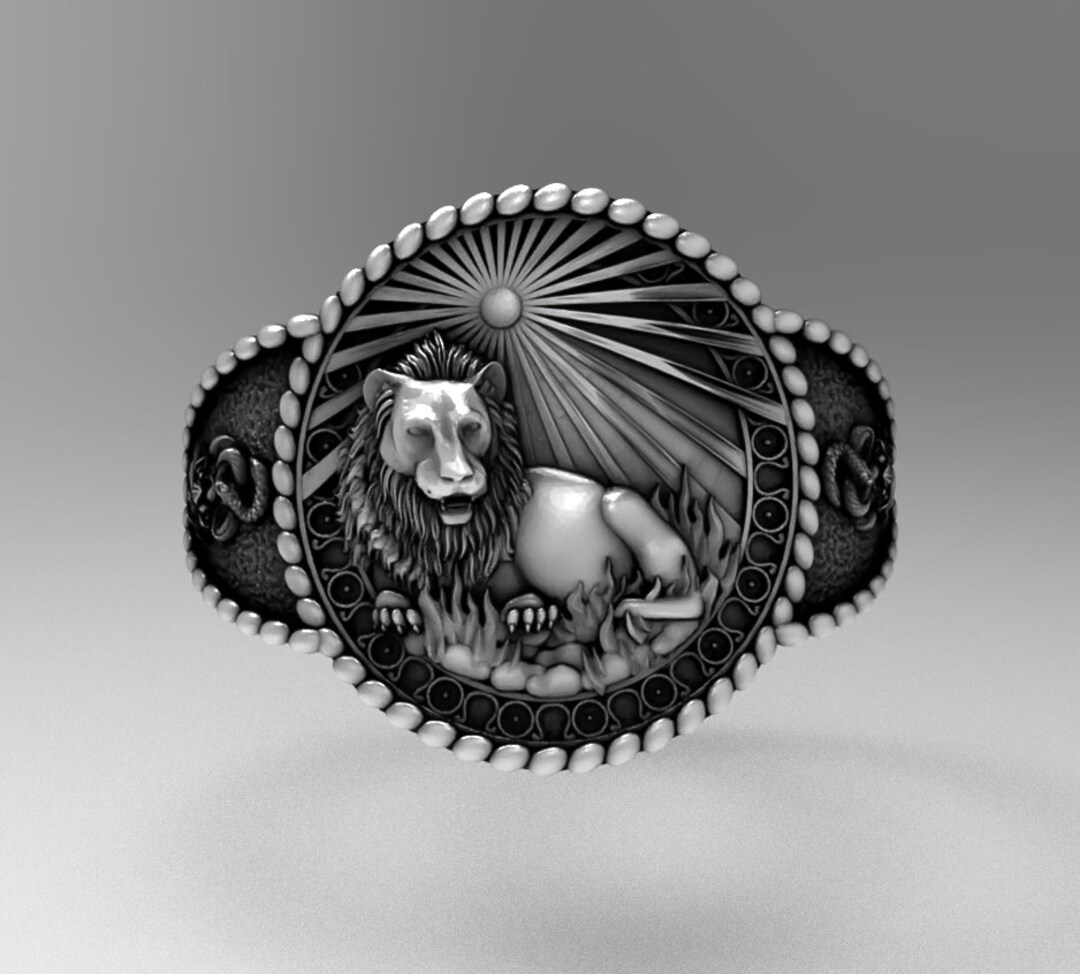 Leo Zodiac Ring, 925 Sterling Silver, A Detailed and Stylish Souvenir
