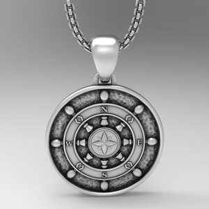 Pendentif de voyage boussole, collier explorateur, bijoux d'aventure, cadeau symbole de la direction, breloque vagabond pour homme et femme
