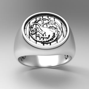 Viking Triple Dragon Ring – 925 Sterling Silver, Mythological Warrior Jewelry, Sleek & Stylish Norse Design