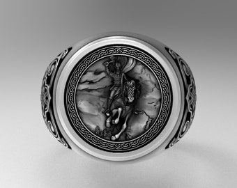 Vikingaguden Odin Silverring: Handgjorda skandinaviska smycken