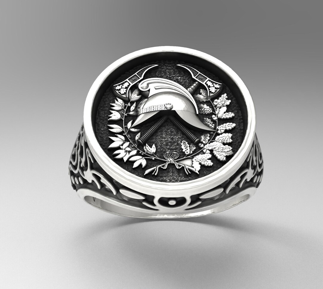 Firefighter Ring,firefighter Sergeant Ring,signage Ring Accessory ...