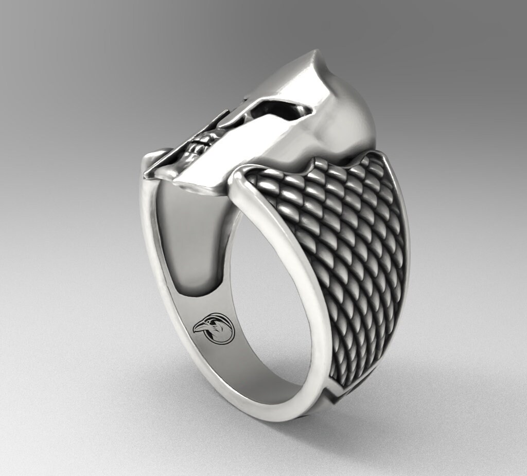Sterlingsilber Ring Massiv 925 Ritterhelm R001733 Kaiserin