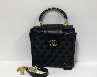 black square purse