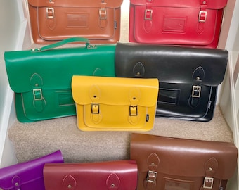 Real leather satchels inspired by Wizards and witches.