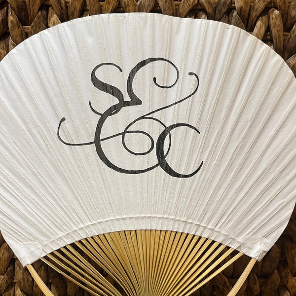 White Paper Paddle Fans - Engraving and Printing Options Available