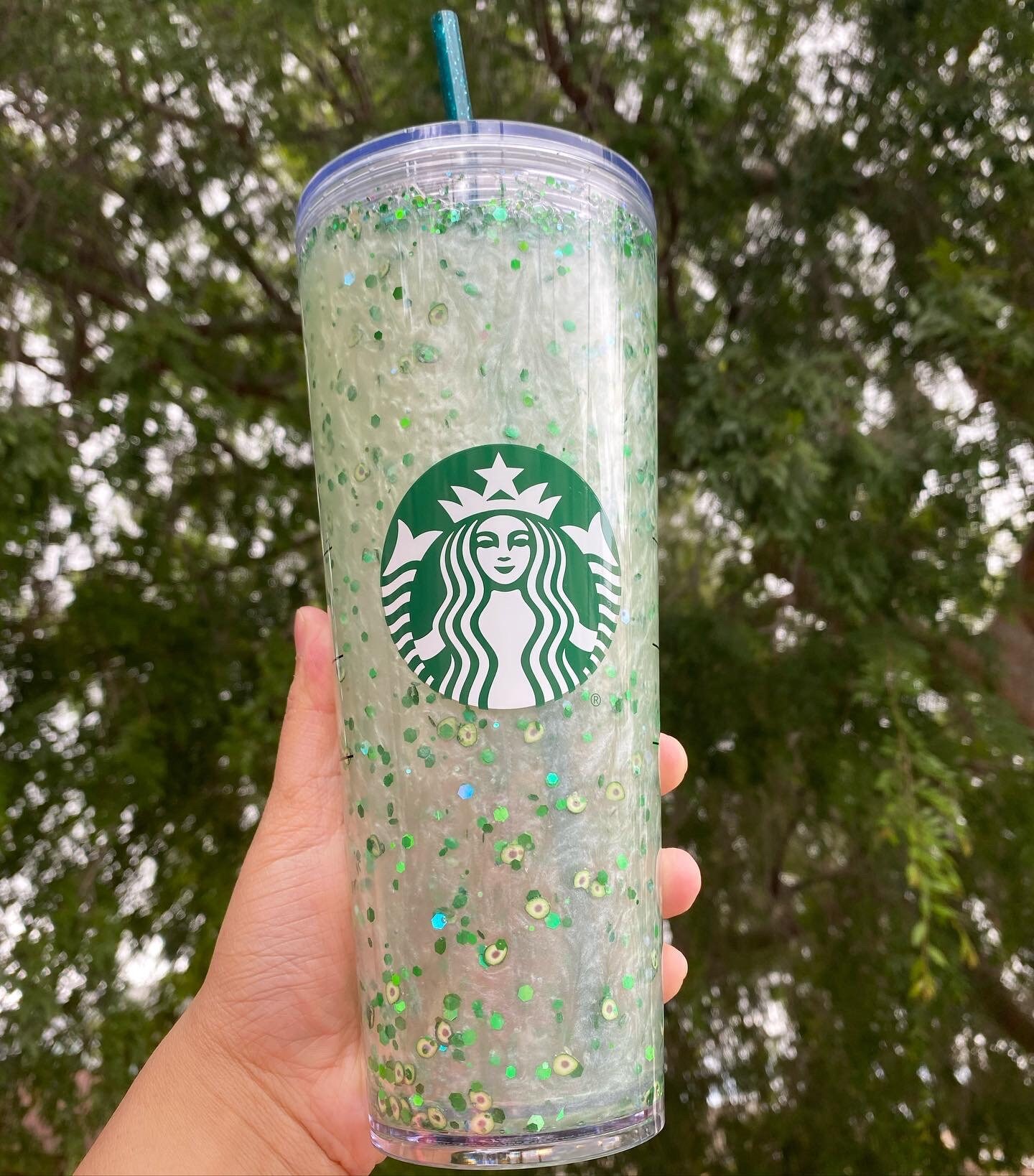 Avocado sage green tumbler Etsy