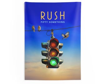 Tapiz de pared para interiores / póster de la banda Rush Fifty Something