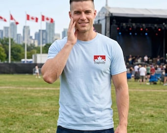 Camiseta Tragically Hip con la hoja de arce / Bandera canadiense