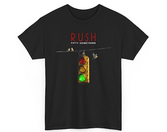 Camiseta negra de la gira RUSH Fifty Something