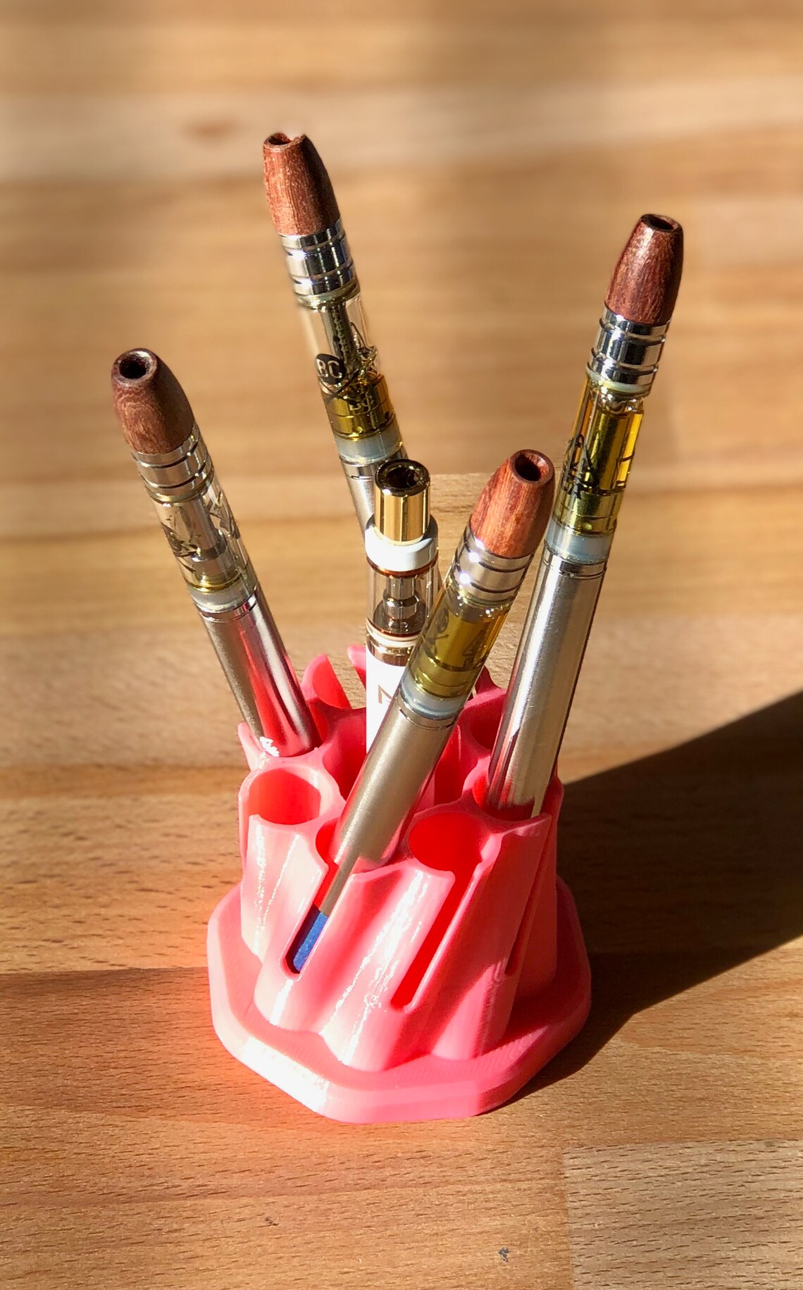 Vape Pen Holder Eight Pens Hyperboloid / Vape Cartridge and Pen Storage