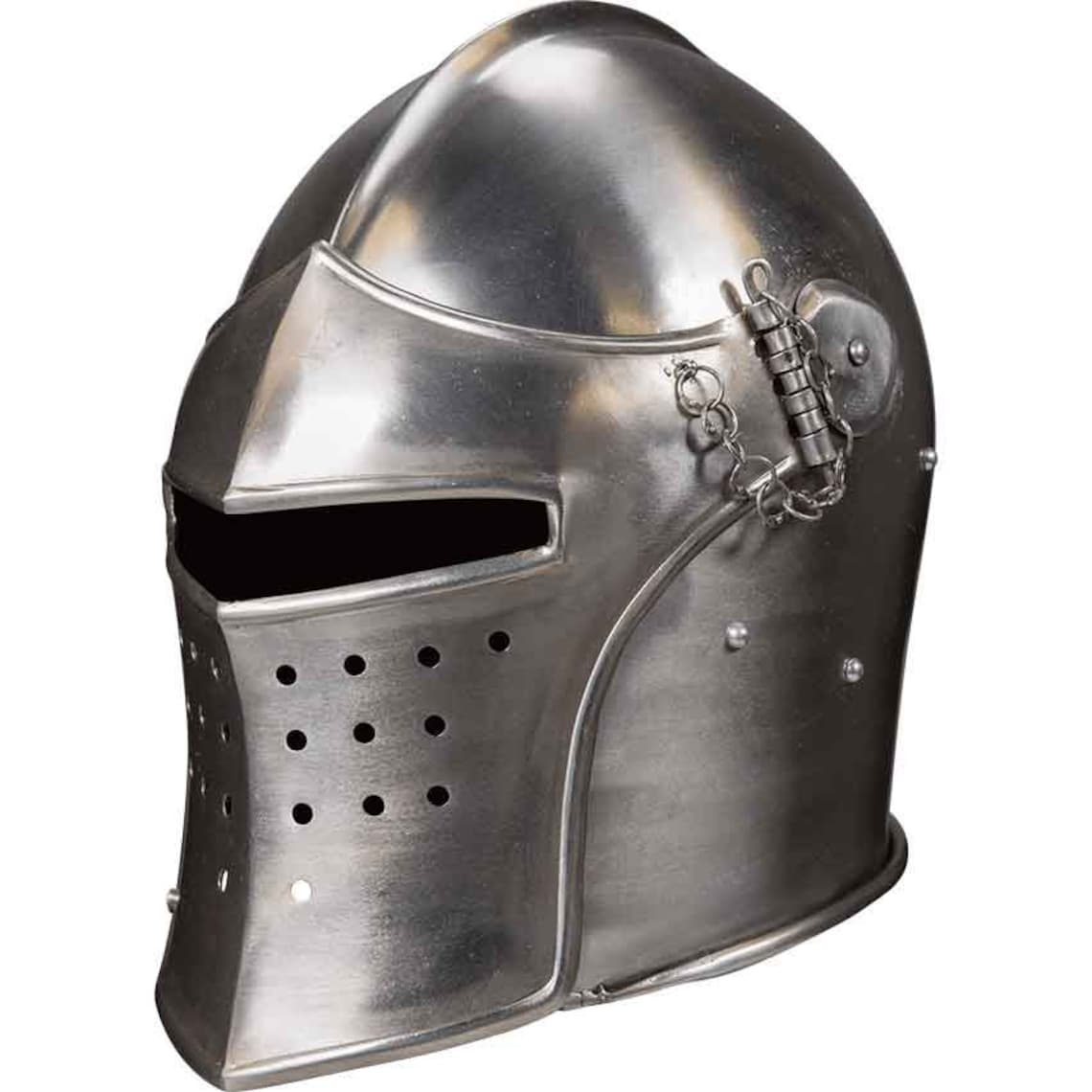 Medieval Visored Combat Helmet Closed Steel Helmet Etsy