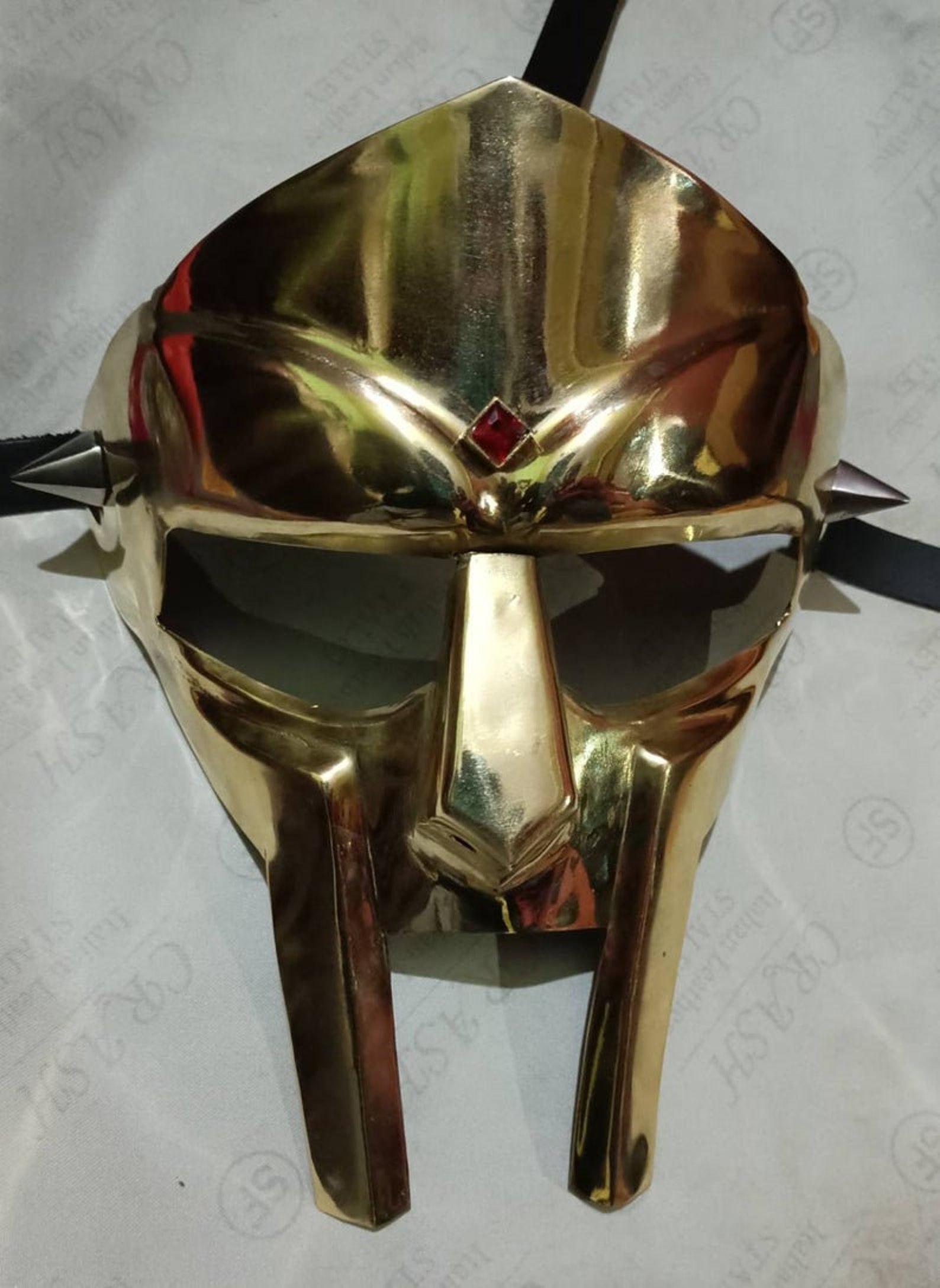 MF Doom Gladiator Mask Golden Antique Finish Face Armor - Etsy