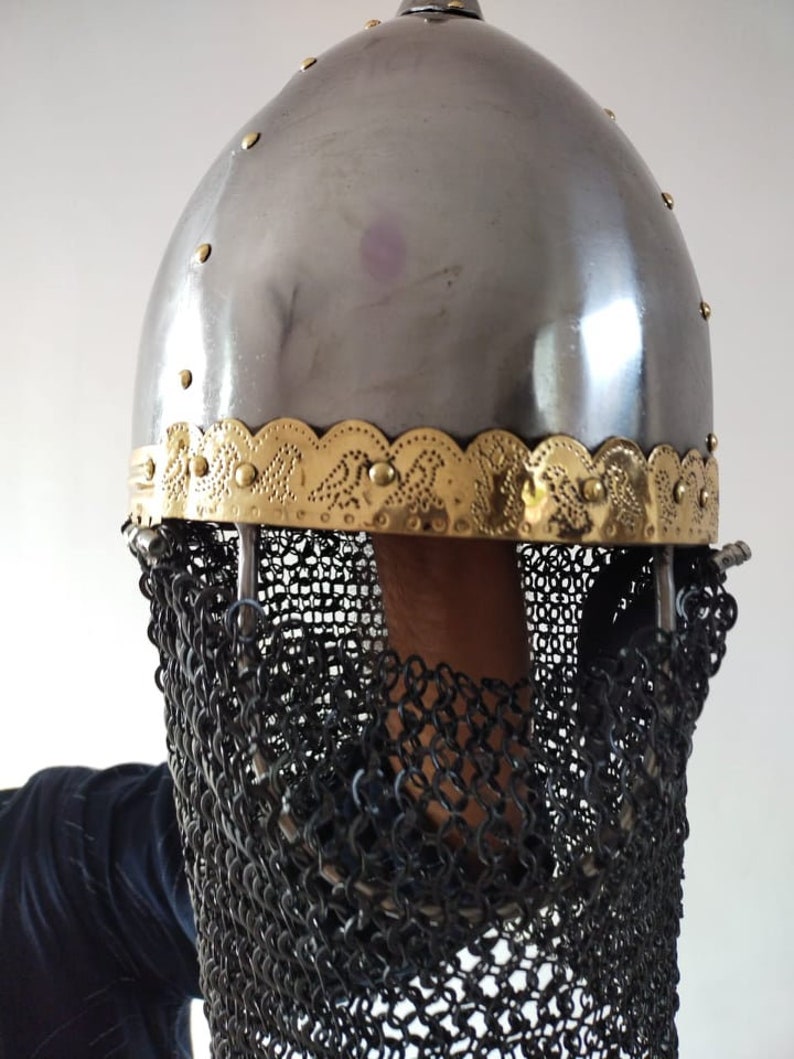 14 Gauge Gnezdovo Helmet Medieval Viking Warrior Helmet Etsy