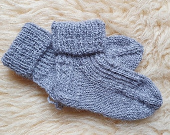 Babysöckchen, Kindersöckchen, Wollsocken,