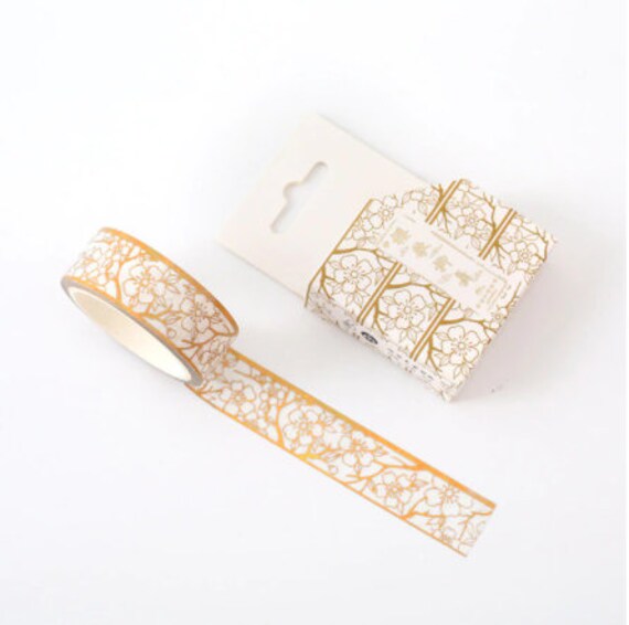 Diamond Painting Washi Tape Gold Cherry Blossoms Etsy