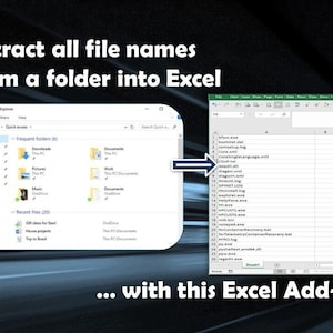 Smart Intelligent Excel Tool - Extract File Names from Folder to Excel Spreadsheet
