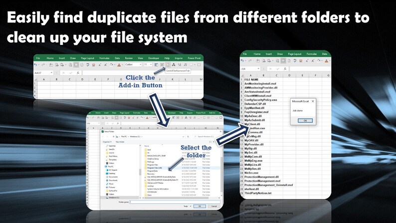 Smart Intelligent Excel Tool Extract File Names From Folder Etsy 