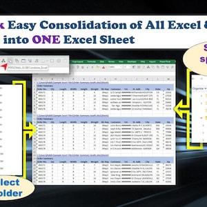 Intelligent Excel Automation Tool: Combine Excel Sheets & Files into a Single Sheet (Advanced 2-in-1 Version)