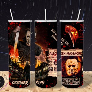 Michael Myers Halloween 20 oz Custom Insulated Tumbler - Halloween Horror Movie