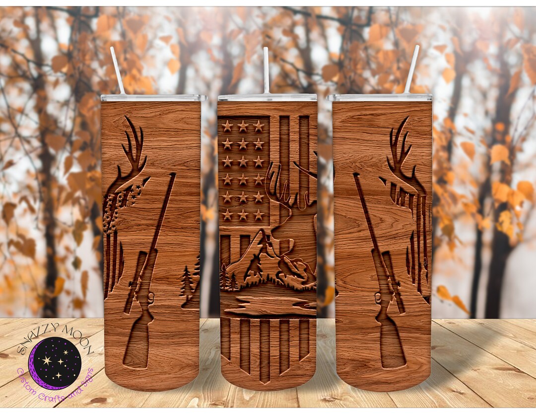 20 Oz Deer Hunting Insulated Tumbler Keep Drinks Cold or Hot for 24